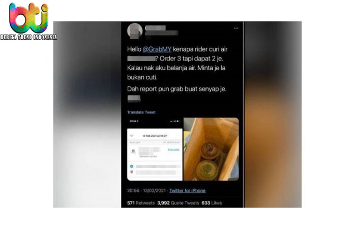 Tuduh Ojol Curi Minuman Pesananya, Pria Ini Langsung Diskors Perusahaan